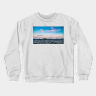 Pink & Blue Iceland Seascape Crewneck Sweatshirt